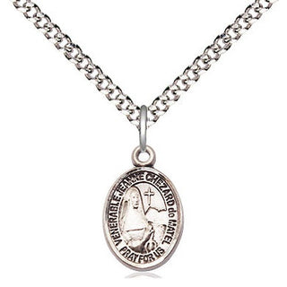 Pewter Jeanne Chezard de Matel Medal Religious and Catholic Jewelry Engraved Catholic Saint Jewelry