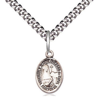 Pewter Jeanne Chezard de Matel Medal Religious and Catholic Jewelry Engraved Catholic Saint Jewelry