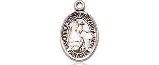 Sterling Silver Jeanne Chezard de Matel Medal Engraved Catholic Saint Jewelry