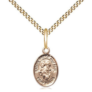 14kt Gold Filled Saint Peter St Paul Medal Religious and Catholic Jewelry Engraved Catholic Saint Jewelry