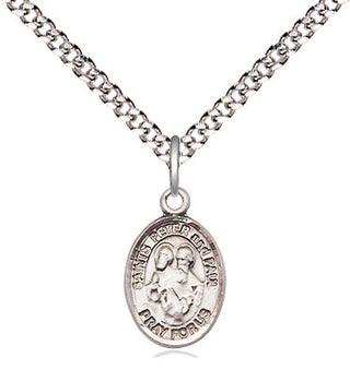Pewter Saint Peter St Paul Medal Religious and Catholic Jewelry Engraved Catholic Saint Jewelry
