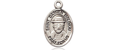 Sterling Silver St. Damien of Molokai Medal | Small | Engravable