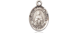Sterling Silver Our Lady of Rosa Mystica Medal Religious and Catholic Jewelry Engraved Catholic Saint Jewelry