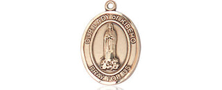 14kt Gold Filled Our Lady of Kibeho Medal Engraved Catholic Saint Jewelry