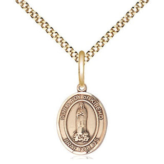 14kt Gold Filled Our Lady of Kibeho Medal Religious and Catholic Jewelry Engraved Catholic Saint Jewelry