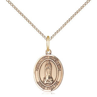 14kt Gold Filled Our Lady of Kibeho Medal Religious and Catholic Jewelry Engraved Catholic Saint Jewelry