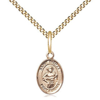 14kt Gold Filled Saint Dismas Medal Religious and Catholic Jewelry Engraved Catholic Saint Jewelry