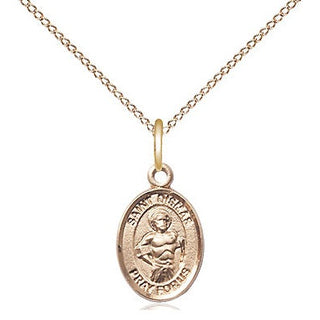 14kt Gold Filled Saint Dismas Medal Religious and Catholic Jewelry Engraved Catholic Saint Jewelry