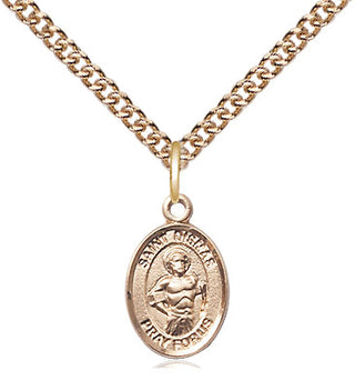 14kt Gold Filled Saint Dismas Medal Religious and Catholic Jewelry Engraved Catholic Saint Jewelry
