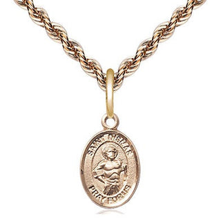 14kt Gold Filled Saint Dismas Medal Religious and Catholic Jewelry Engraved Catholic Saint Jewelry
