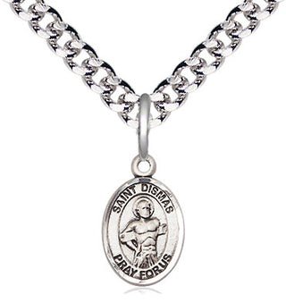 Pewter Saint Dismas Medal Religious and Catholic Jewelry Engraved Catholic Saint Jewelry