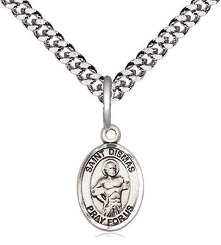 Sterling Silver Saint Dismas Medal Religious and Catholic Jewelry Engraved Catholic Saint Jewelry