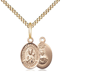 14kt Gold Filled Our Lady of Czestochowa Medal Religious and Catholic Jewelry