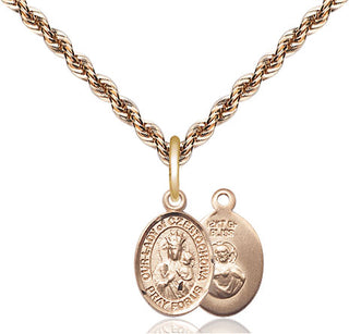 14kt Gold Filled Our Lady of Czestochowa Medal Religious and Catholic Jewelry