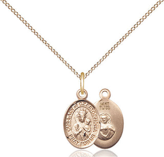 14kt Gold Our Lady of Czestochowa Medal
