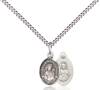 Sterling Silver Our Lady of Czestochowa Medal Religious and Catholic Jewelry
