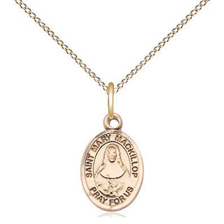 14kt Gold Filled Saint Mary Mackillop Medal Religious and Catholic Jewelry Engraved Catholic Saint Jewelry