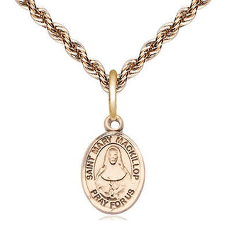 14kt Gold Filled Saint Mary Mackillop Medal Religious and Catholic Jewelry Engraved Catholic Saint Jewelry