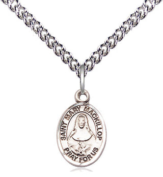 Sterling Silver Saint Mary Mackillop Medal Religious and Catholic Jewelry Engraved Catholic Saint Jewelry