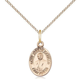 14kt Gold Saint Joseph Marello Medal Engraved Catholic Saint Jewelry