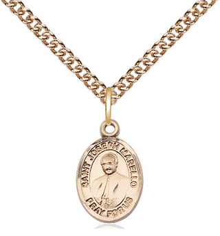 14kt Gold Saint Joseph Marello Medal Engraved Catholic Saint Jewelry