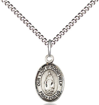 Pewter Our Lady Of Good Help Medal Religious and Catholic Jewelry Engraved Catholic Saint Jewelry