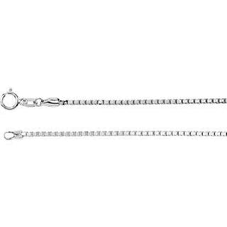 18-inch Diamond Cut Box Chain - Sterling Silver