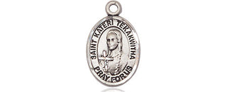 Sterling Silver Saint Kateri Tekakwitha Medal Religious and Catholic Jewelry Engraved Catholic Saint Jewelry