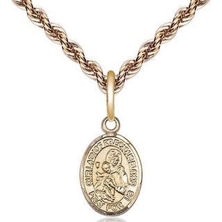 14kt Gold Filled Our Lady of the Precious Blood Medal Religious and Catholic Jewelry Engraved Catholic Saint Jewelry