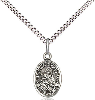Pewter Our Lady of the Precious Blood Medal Religious and Catholic Jewelry Engraved Catholic Saint Jewelry