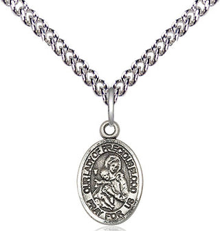 Sterling Silver Our Lady of the Precious Blood Medal Religious and Catholic Jewelry Engraved Catholic Saint Jewelry
