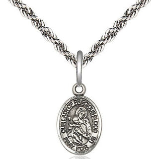 Sterling Silver Our Lady of the Precious Blood Medal Religious and Catholic Jewelry Engraved Catholic Saint Jewelry