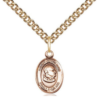 14kt Gold Saint John Xxiii Medal Engraved Catholic Saint Jewelry