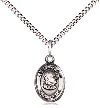 Sterling Silver Saint John Xxiii Medal Religious and Catholic Jewelry Engraved Catholic Saint Jewelry
