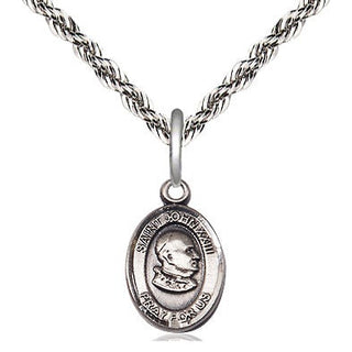 Sterling Silver Saint John Xxiii Medal Religious and Catholic Jewelry Engraved Catholic Saint Jewelry