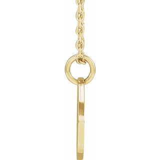 14K Yellow 12.75x9.99 mm Pierced Cross 16-18" Necklace