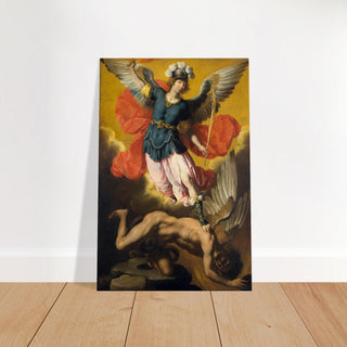 St. Michael the Archangel Baroque Canvas Print - view 7