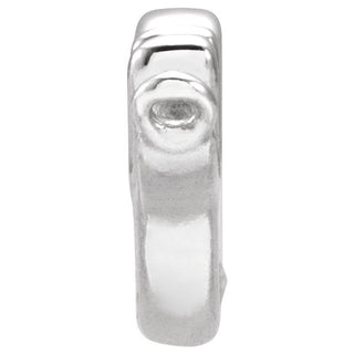 Sterling Silver 23.1x7.37 mm Pray Necklace Center