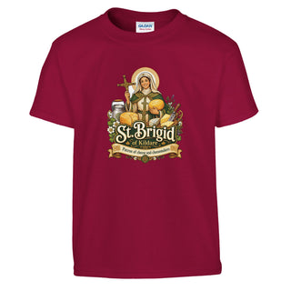 St. Brigid of Kildare Cheese Kids T-Shirt - view 4