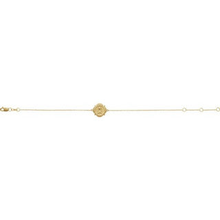 14K Yellow Miraculous Mary Bracelet
