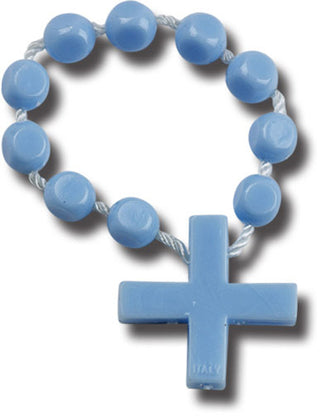 Blue Cord Rosary Ring 25-Pack