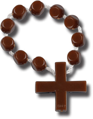 Brown Rosary Ring 25-Pack