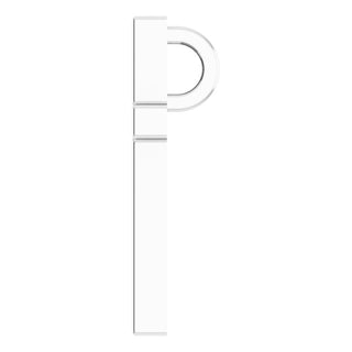 14K White 12x7.6 mm Cross Pendant
