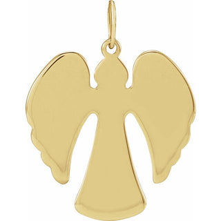 14K Yellow 16.74x11.58 mm Angel Pendant