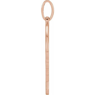14K Rose 16.74x11.58 mm Angel Pendant