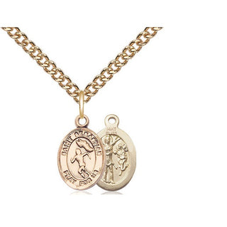 14kt Gold Saint Sebastian Track and Field Medal