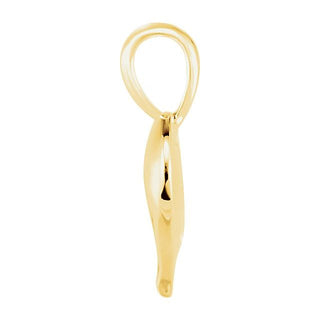 14K Yellow 15.7x13 mm Small Heartprint Pendant