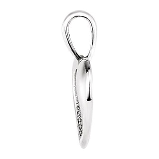 Sterling Silver 15.7x13 mm Small Heartprint Pendant