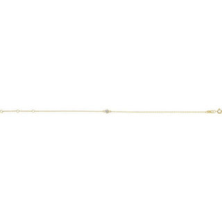 14K Yellow 1/10 CT Natural Diamond 6 1/2-7 1/2" Bracelet