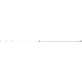 14K White 1/10 CT Natural Diamond 6 1/2-7 1/2" Bracelet